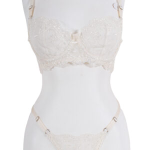 DANTEL ÇİÇEK İŞLEMELİ TAKIM