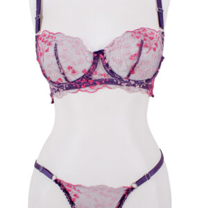 DANTEL ÇİÇEK İŞLEMELİ TAKIM