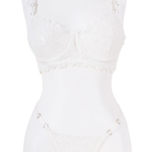 DANTEL ÇİÇEK İŞLEMELİ TAKIM