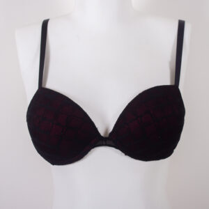 Dolgusuz Sütyen  Kırmızı Siyah