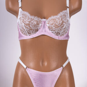 Saten Dantelli Sütyen Takım